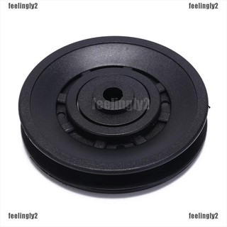 ❤mi❤ 1pc 90 mm negro rodamiento polea Cable de rueda equipo de gimnasio parte resistente al desgaste kit de gimnasio