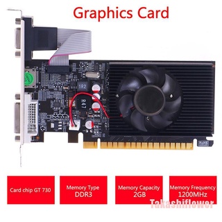 Takashiflower tarjeta gráfica de escritorio GT730 2G DDR3 64Bit tarjeta gráfica de vídeo para juegos (1)