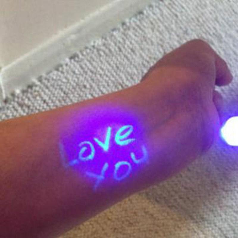 3Pcs Bolígrafo De Tinta Invisible Incorporado Luz UV Marcador Mágico Gadget Mensaje Secreto (3)