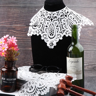 Fashionbanana: 6 piezas de Collar de encaje blanco, diseño de mazo de madera, negro, marco de gafas, para mujer (5)