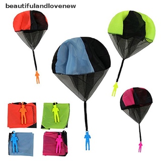 [hermoso y amor nuevo] lanzamiento de la mano de los niños paracaídas juguete soldado deportes al aire libre juguetes de los niños divertido juego