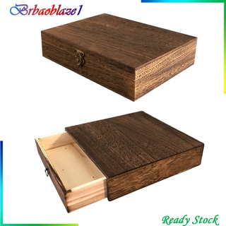 Brbaoblaze1 caja De madera retro con cierre De cerradura/cajas Organizadoras Diy