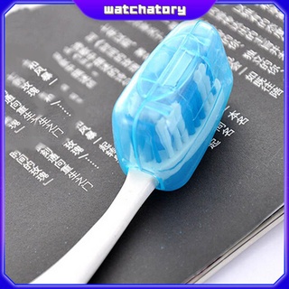 watchatory 5pcs nuevo caso de cabeza de camping tapa titular cepillo de dientes cubierta de viaje portátil organizador de limpieza del hogar protector