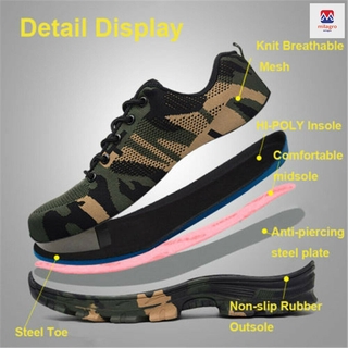 hombres indestructible bulletproof zapatos de seguridad militar trabajo ligero zapatillas de deporte (6)