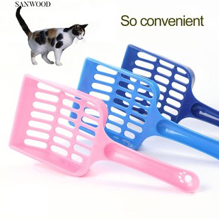 san - cuchara de arena para gatos (plástico) para mascotas, arena, pala, herramienta de limpieza hueca (1)
