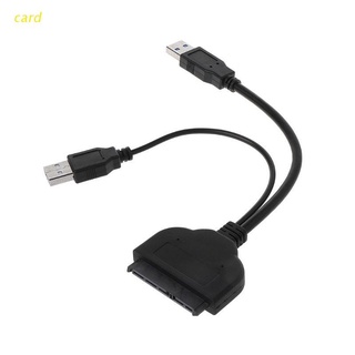 card Dual USB 3.0 to Sata Hard Disk Drive Adapter Cable HDD SSD Converter Wire Cord for 2.5 Inches Laptop Computer