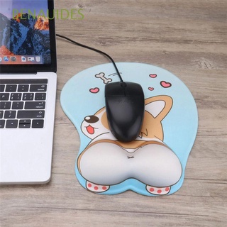 BENAUIDES Ergonomic Wrist Support Office Mouse Mat Corgi Mouse Pad Cute for PC Computer Silica Gel Comfortable Non Slip Wrist Rest/Multicolor