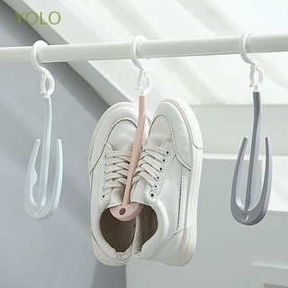 YOLO 360°estante giratorio de secado de lavandería bolsa de almacenamiento de percha organizador de zapatos soporte de cinturón de ropa para zapatos colgante estante armario organizador de zapatos/Multicolor (1)