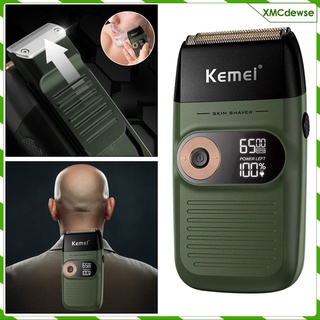 km-2026 afeitadora eléctrica portátil inalámbrica recargable barba trimmer maquinilla de afeitar (1)