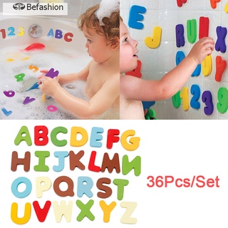 26 letras 10 números de espuma flotante juguetes de baño para niños bebé baño flotadores