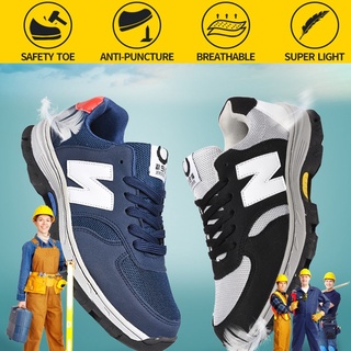 Supermant READY STOCK MALASIA zapatos de seguridad anti-rotura protección anti-pinchazos botas con punta de acero zapatos de hombre Kasut Lelaki Kasut Kerja zapatos de trabajo antideslizantes resistentes al desgaste (4)