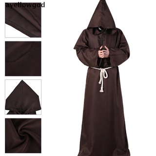 (hotsale) túnicas con capucha monje medieval capa fraile sacerdote disfraz renacimiento cosplay {bigsale}