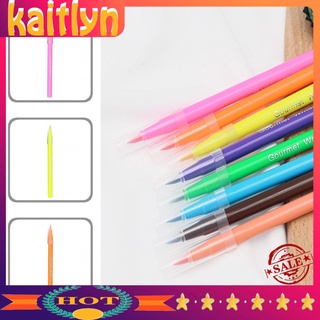 Kaitlyn Soft Tip Food Coloring Pen Edible Pigment Brush Food Coloring Pen Beautiful for Cake (1)