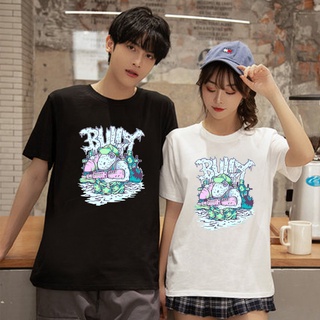 Pareja de dibujos animados de la moda de manga corta T-Shirt hombres mujeres camisas pareja camisa 6267