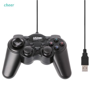 cheer usb 2.0 gamepad gaming joystick con cable para pc/computadora/laptop