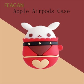 FEAGAN Special Genshin Impact Earphone Case Xmas Gift for Airpods 1/2/Pro Klee Ganyu Keqing Wireless Earphone Protective Cover Silicone Bluetooth Earphone Cover Box Girls Gifts Bomb Dango Cosplay (1)