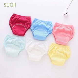 suqii algodón pañales bebé bebé pañal bebé pantalones de entrenamiento reutilizable cambio bragas lavables pañales de tela pañales/multicolor