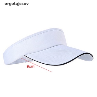 orget ajustable unisex hombres mujeres llano sol visera deporte golf tenis transpirable gorra sombrero co (1)