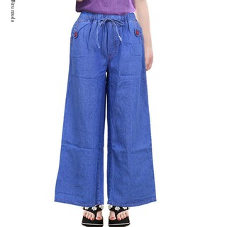 Niño Culottes pantalones 9-13 años de edad suave Jeans Material fresco