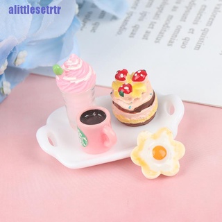 [ori]1:12 casa de muñecas miniatura bandeja de fresa pastel helado bebida café (1)