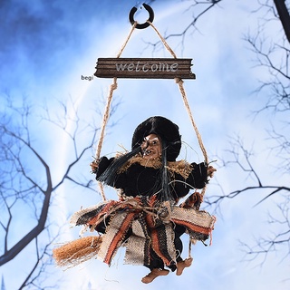 begi TBoxBo Halloween Flying Broom Bruja Colgante Suministros de Pared Decoración de CO