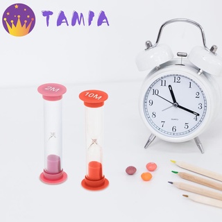 Tamia 6 unids/set creativo de plástico reloj de arena temporizador juguetes decoración del hogar (2)