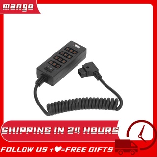 mango3 d tap macho a 4 puertos hembra power splitter fo monitor de batería para arri rojo (1)