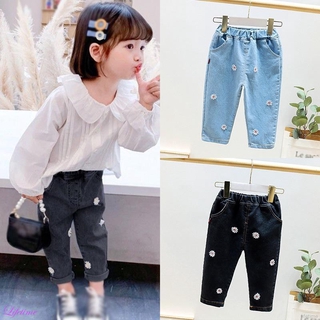 bebé niña margarita moda lindo estilo puro color elástico jeans