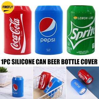cubiertas de silicona para latas de cerveza ocultar una manga de cerveza se adapta a latas de bebida de 355 ml