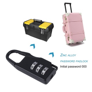 [juejiang]seguridad 3 combinación de maleta de viaje bolsa de equipaje código cerradura cremallera candado