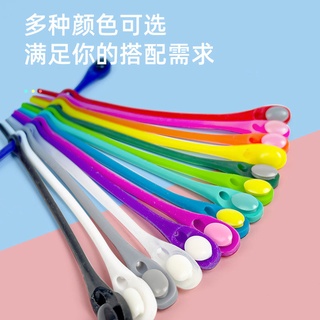 Hebilla de cordones Lazy Elastic Tie-Free adultos y niños silicona elástico Color cadena Clip sujetador