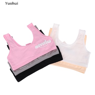 Yuohui adolescente Racerback sujetador de algodón Spandex niña deporte 7-14 años ropa interior niños MY