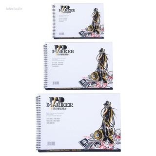 Lal 34 hojas A3/A4/A5/Marcador profesional De Papel Espiral/bolígrafo Notepad/dibujo/libro/ Artista