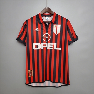 99/00 Retro AC Milan Camiseta De Fútbol En Casa