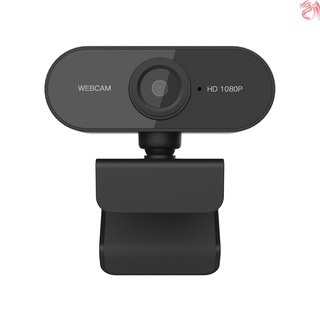 1080P HD cámara de ordenador de Video conferencia cámara Webcam 2 megapíxel enfoque automático 360 rotación USB Plug & Play con micrófono para la reunión de vídeo en línea formación de enseñanza en vivo Webcasting