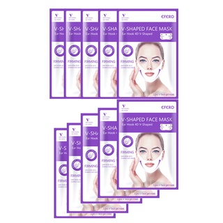 【Chiron】Women V Face Face Mask Slimming V Shape Facial Sheet Skin Care Mask 10pcs 10ML