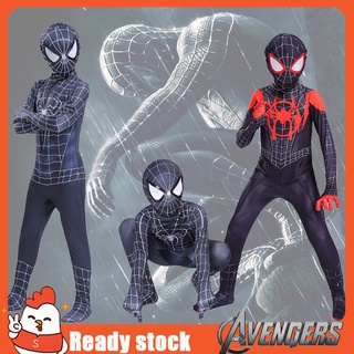 Superhéroe Spider-Man cosplay Miles Morales mallas Lycra Spandex Zentai traje