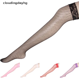 cloudingdayhg mujeres red de encaje muslo medias altas rodilla medias sobre la rodilla medias de malla productos populares