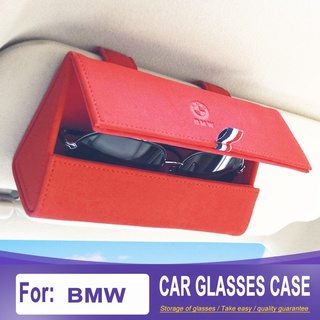Bmw coche gafas titular Clip coche accesorios interiores f30 e46 e60 f10 e90 e36 e39 x1 x3 x4 x5 coche gafas de sol caja de almacenamiento Interior accesorios modificación
