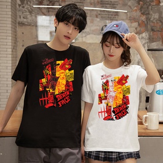 Pareja de dibujos animados pareja de manga corta T-Shirt cuello redondo estudiante salvaje camisa 6304
