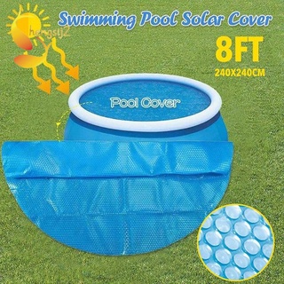 cubierta de piscina de 8 pies redondo solar piscina bañera cubierta accesorios al aire libre 240x240cm