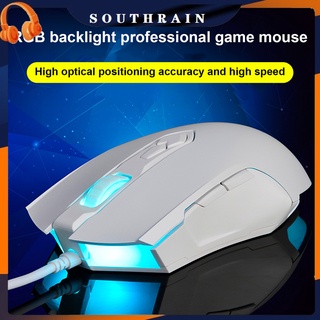 fulegan-ajazz aj52 ratón con cable 7 rgb retroiluminación dpi ajustable profesional e-sport gaming usb ratón para ordenador