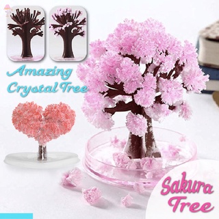 Lc support Magic Growing Tree Paper Sakura Crystal Trees Desktop Cherry Blossom juguetes.Mi
