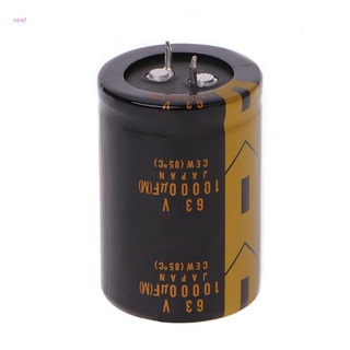 [jj] condensador electrolítico de audio 1 unidad 10000uf 63v 36x52mm