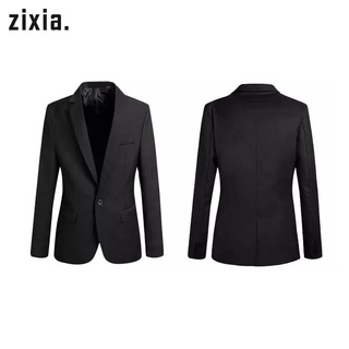 los hombres blazer abrigo slim traje de estilo coreano negro casual de negocios diario chaquetas (5)