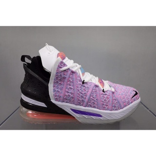 Nike Lebron 18 James zapatillas de baloncesto rosa púrpura de 18a generación zapatillas deportivas zapatillas de baloncesto reales