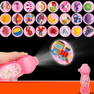 itisevw 24Style Projection Flashlight Simulation Projector Luminous Small Toys Baby Love CO