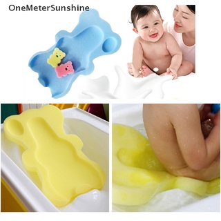 Oms asiento de baño de bebé para bebé, suave, cojín corporal, esponja, bañera, 2 unidades de espuma MY (1)