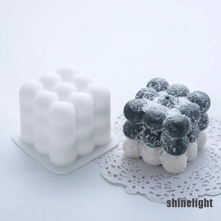 [Shinelight] nuevo molde de velas de cubo 3D DIY cubo redondo molde de velas de silicona 3D moldes de jabón