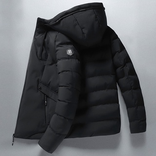 qdanshi cremallera chaqueta térmica hombres abajo abrigo suave para uso diario